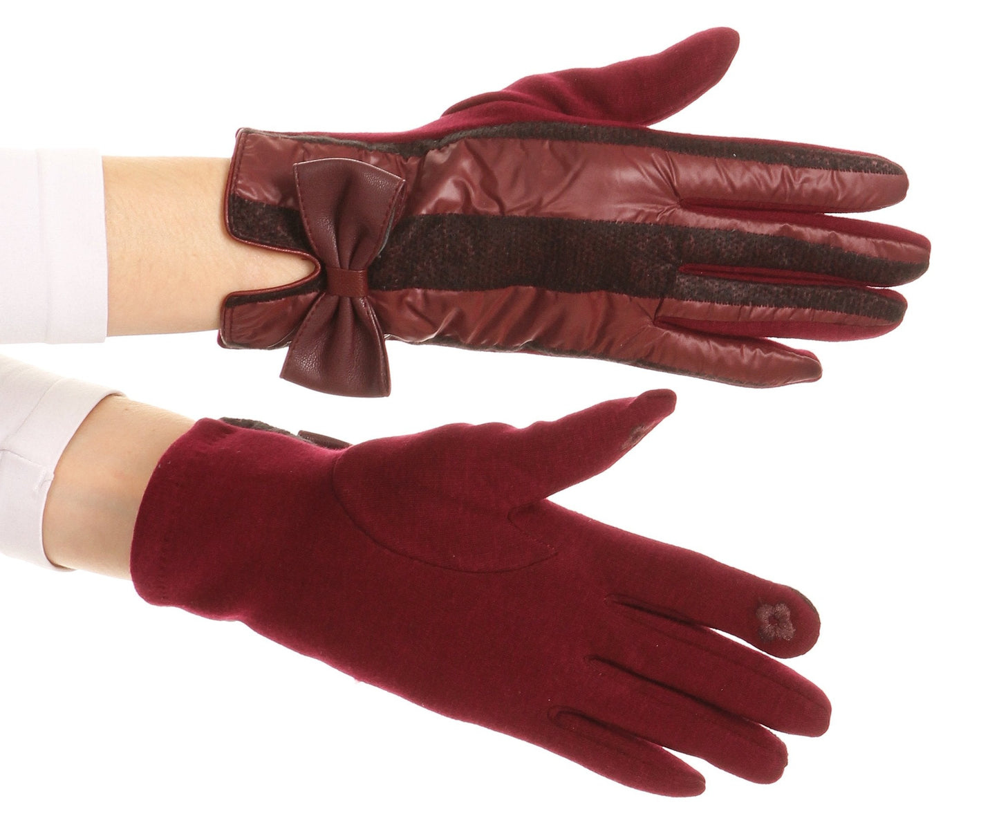 Sakkas Liya Classic Warm Driving Touch Screen Capable Stretch Gloves Fleece Lined - Concordia Style Boutique