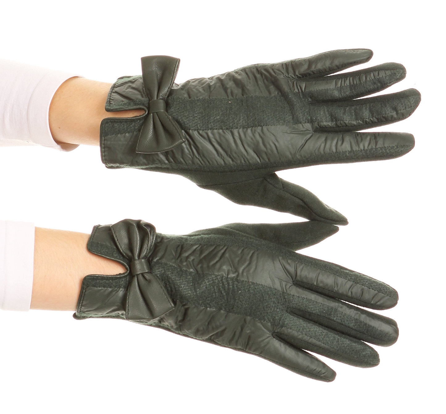 Sakkas Liya Classic Warm Driving Touch Screen Capable Stretch Gloves Fleece Lined - Concordia Style Boutique