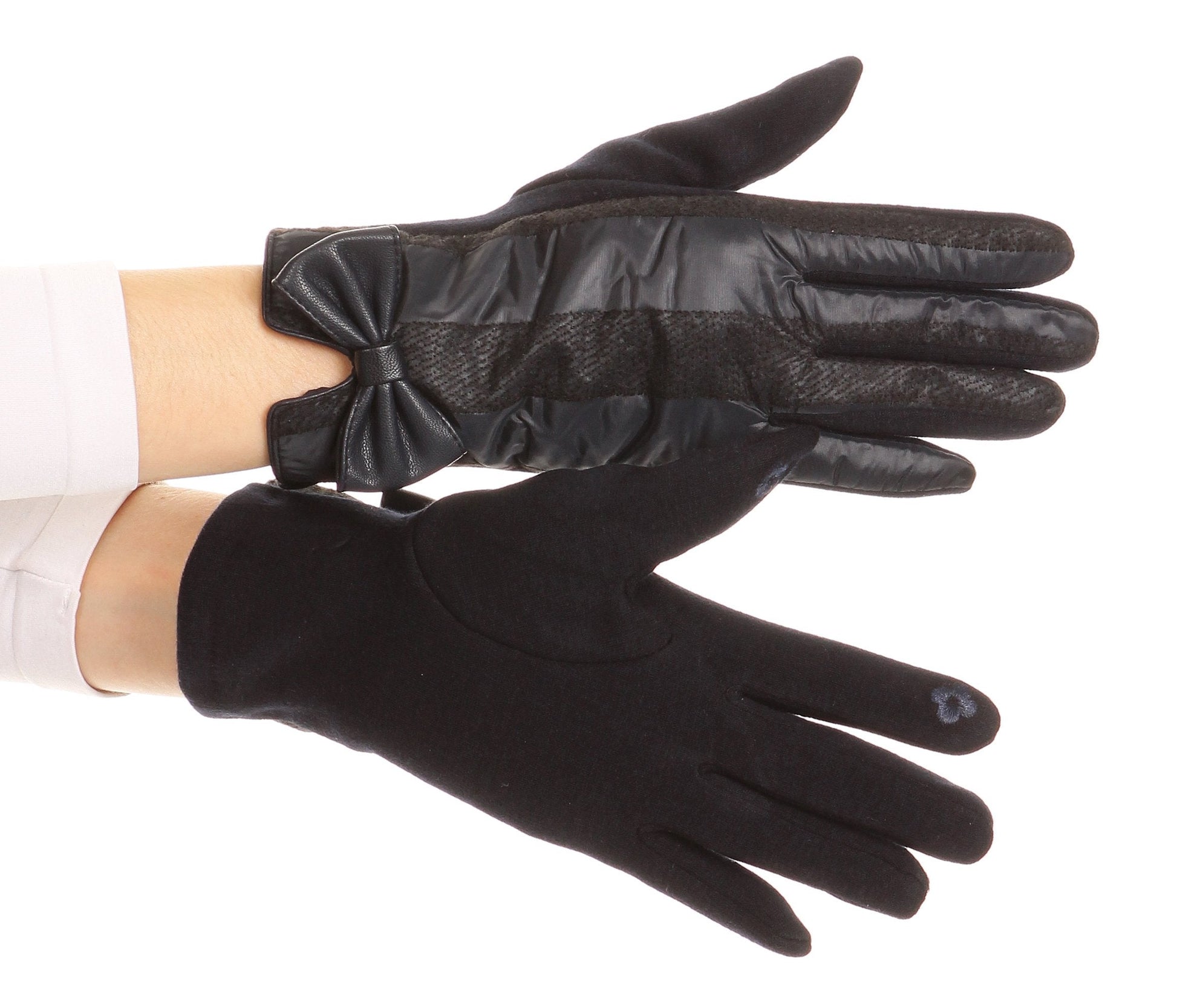 Sakkas Liya Classic Warm Driving Touch Screen Capable Stretch Gloves Fleece Lined - Concordia Style Boutique