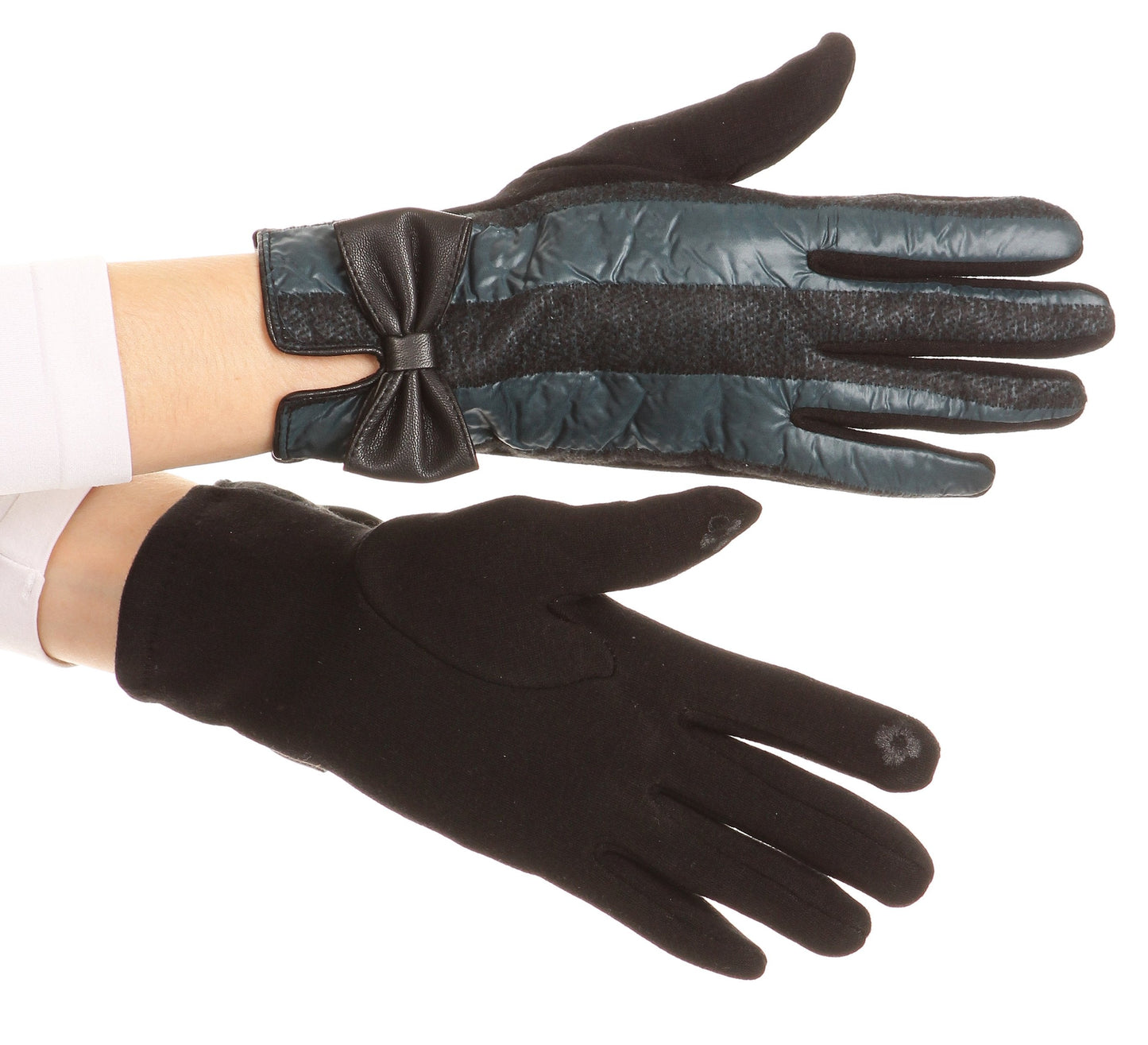 Sakkas Liya Classic Warm Driving Touch Screen Capable Stretch Gloves Fleece Lined - Concordia Style Boutique