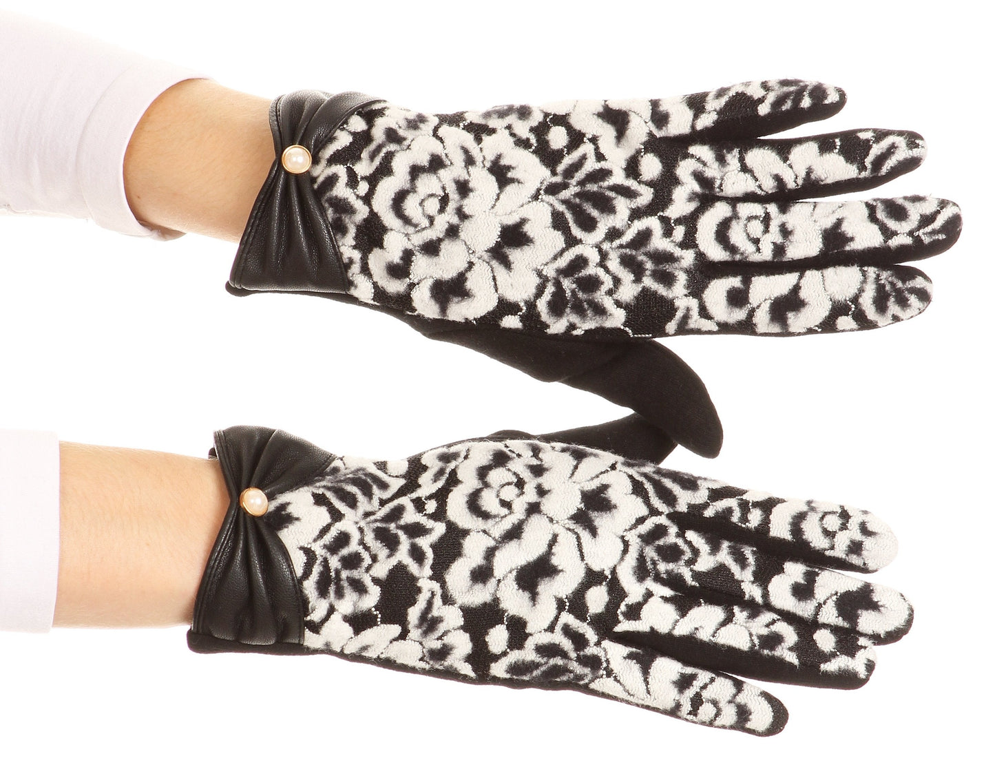 Sakkas Liya Classic Warm Driving Touch Screen Capable Stretch Gloves Fleece Lined - Concordia Style Boutique