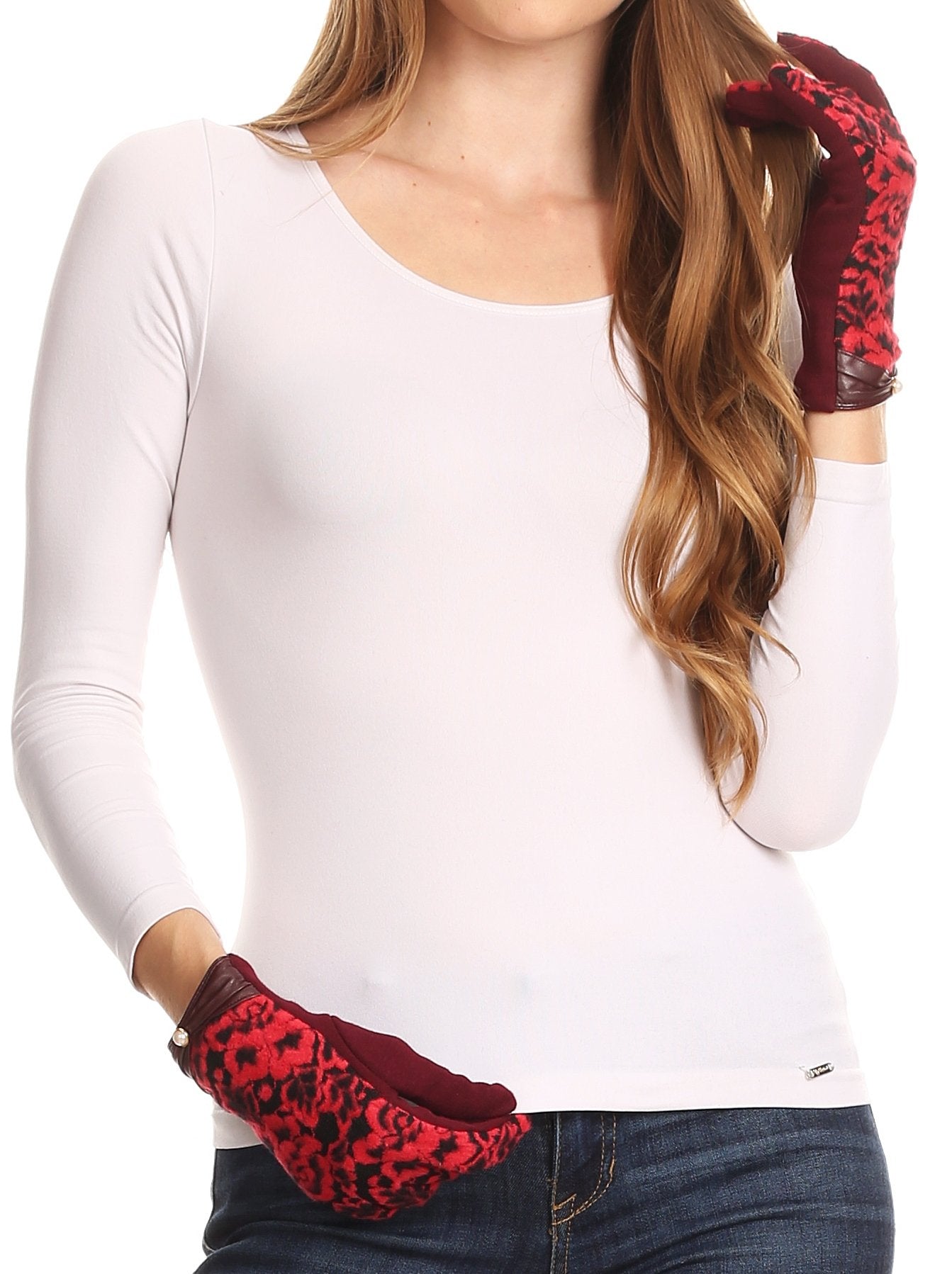 Sakkas Liya Classic Warm Driving Touch Screen Capable Stretch Gloves Fleece Lined - Concordia Style Boutique