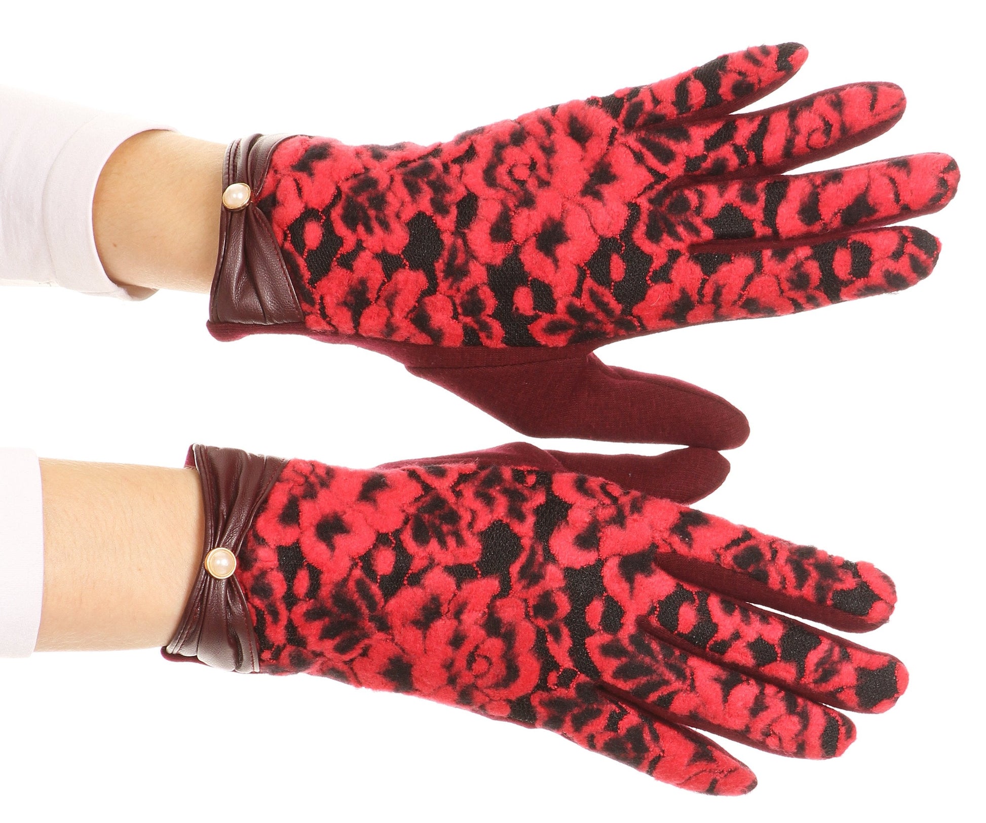 Sakkas Liya Classic Warm Driving Touch Screen Capable Stretch Gloves Fleece Lined - Concordia Style Boutique