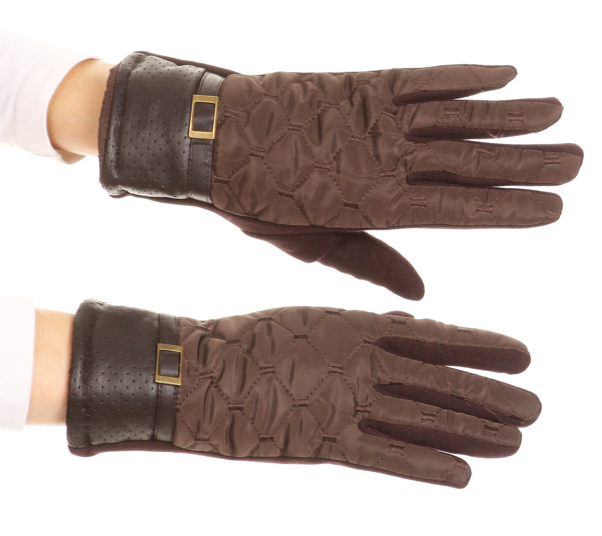 Sakkas Emie Quilted and Lace Super Soft Warm Driving Gloves Touch Screen Capable - Concordia Style Boutique