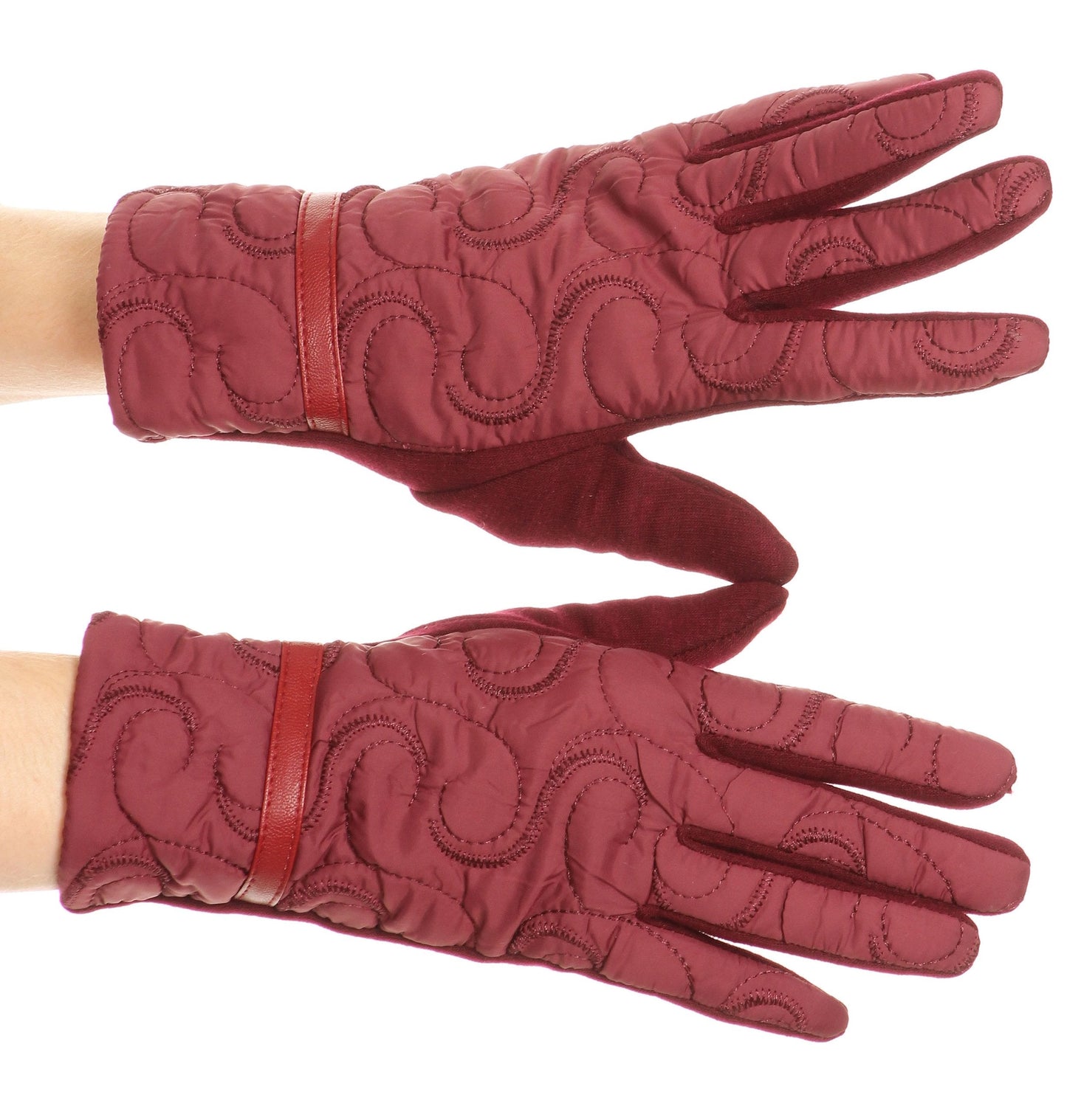 Sakkas Emie Quilted and Lace Super Soft Warm Driving Gloves Touch Screen Capable - Concordia Style Boutique