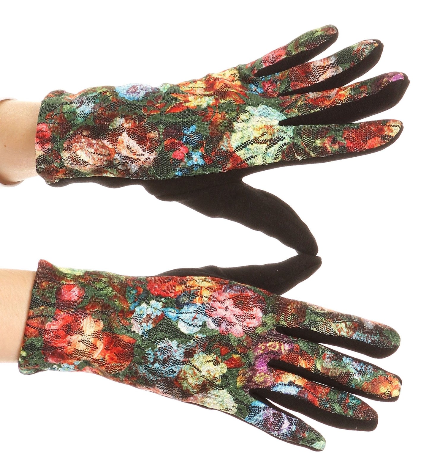 Sakkas Emie Quilted and Lace Super Soft Warm Driving Gloves Touch Screen Capable - Concordia Style Boutique