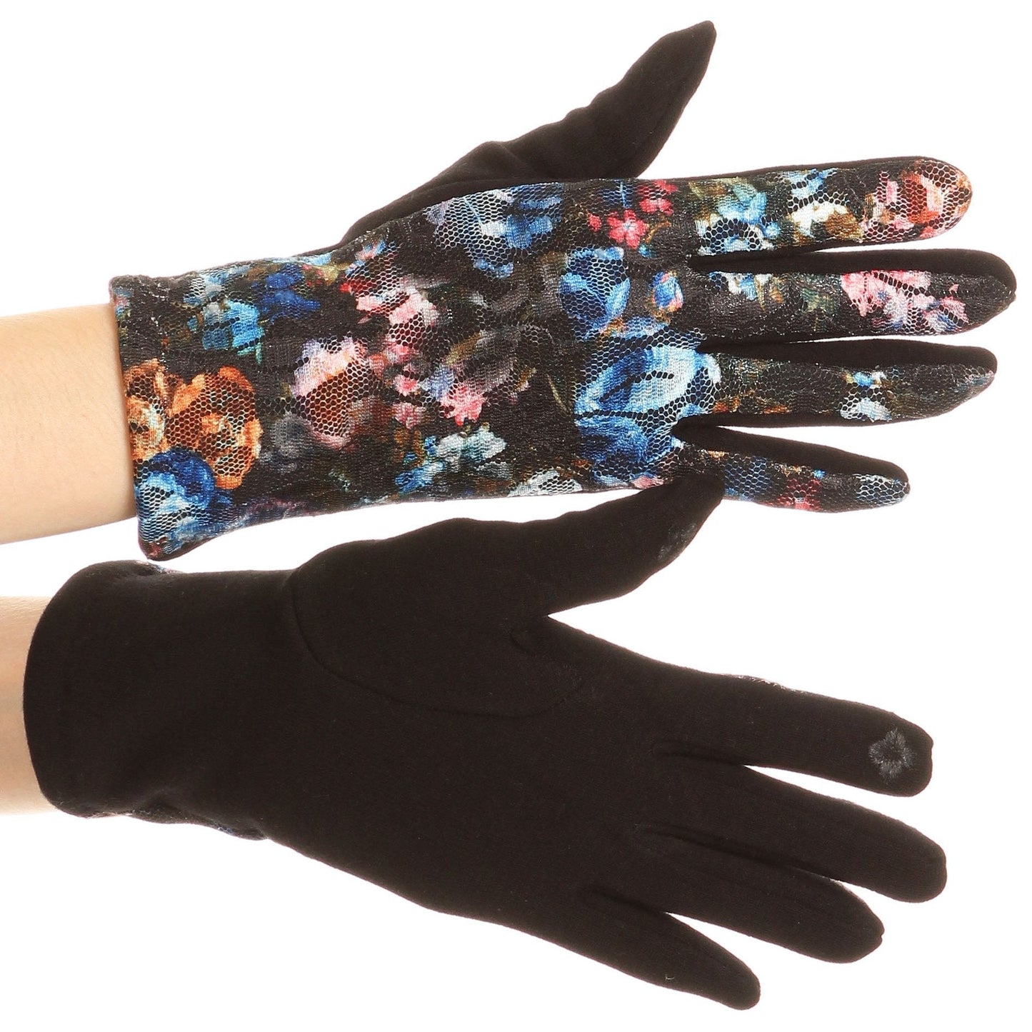 Sakkas Emie Quilted and Lace Super Soft Warm Driving Gloves Touch Screen Capable - Concordia Style Boutique