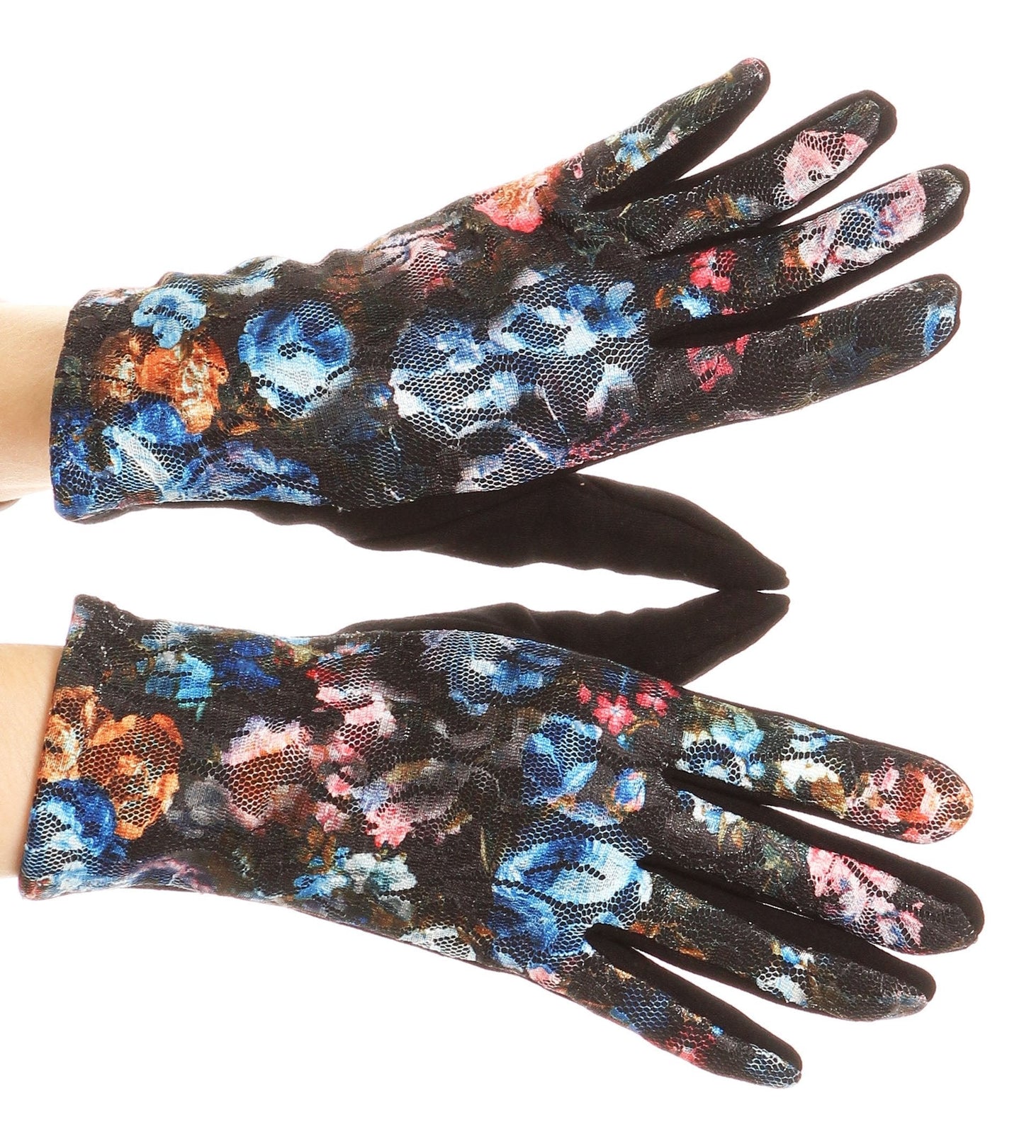 Sakkas Emie Quilted and Lace Super Soft Warm Driving Gloves Touch Screen Capable - Concordia Style Boutique