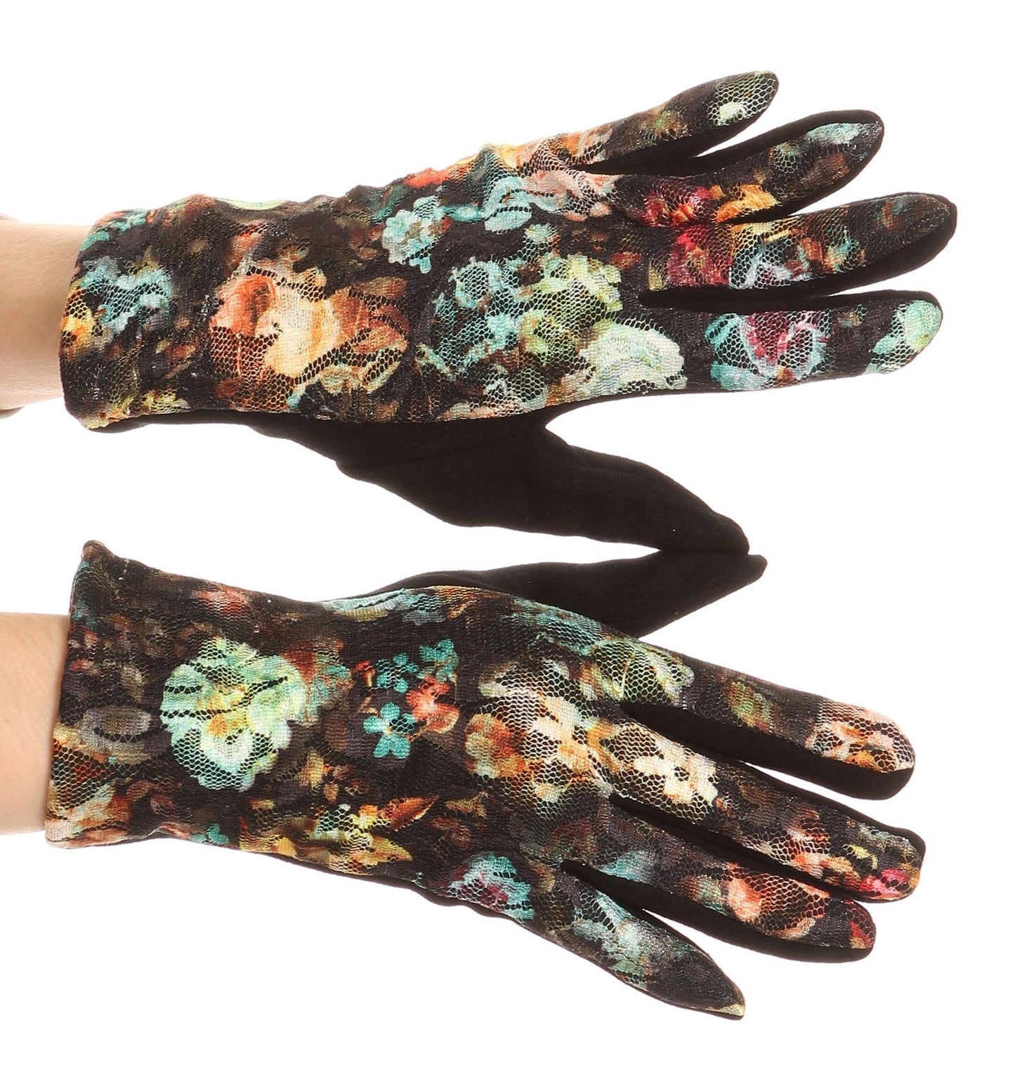 Sakkas Emie Quilted and Lace Super Soft Warm Driving Gloves Touch Screen Capable - Concordia Style Boutique