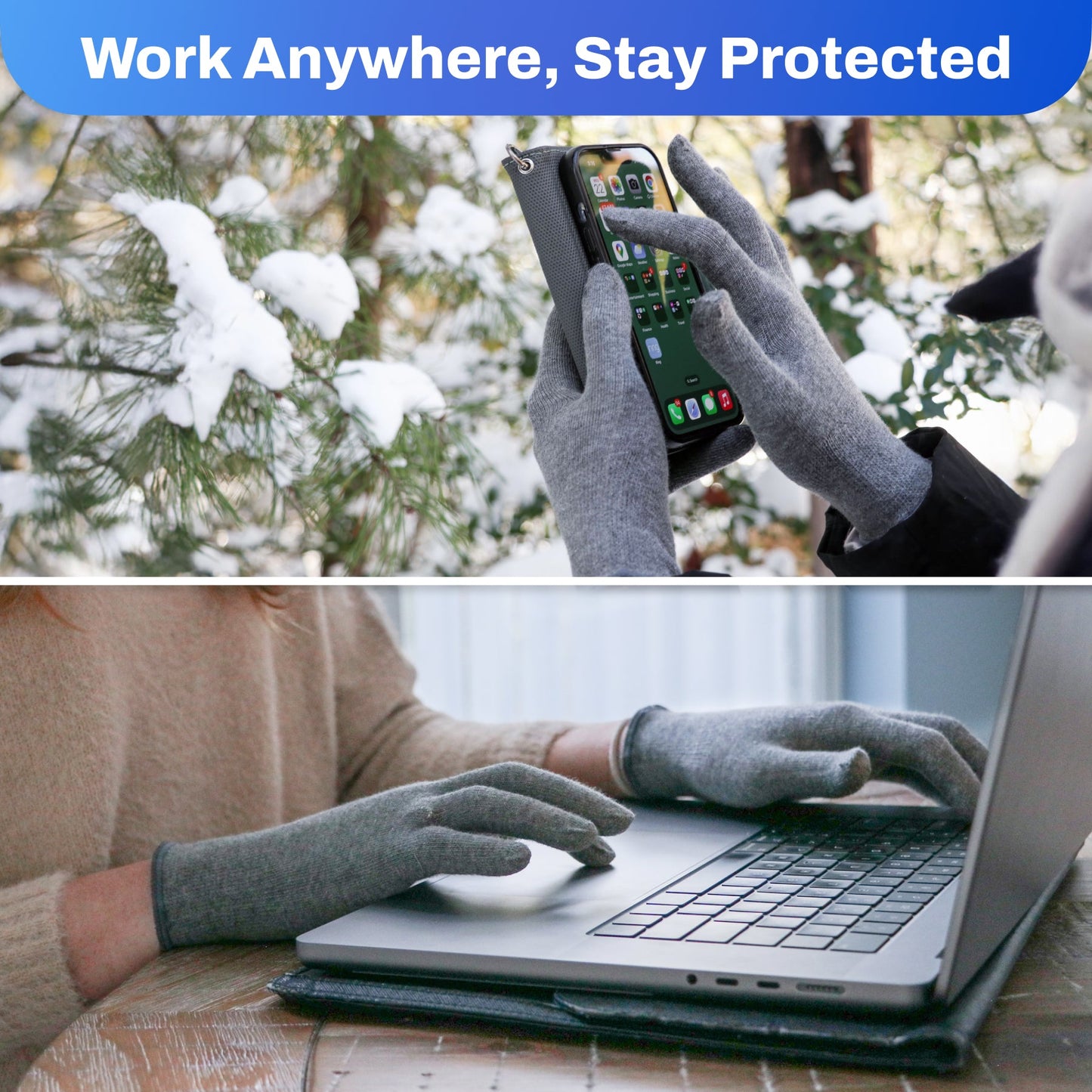 EMF Radiation Protection Gloves - Concordia Style Boutique