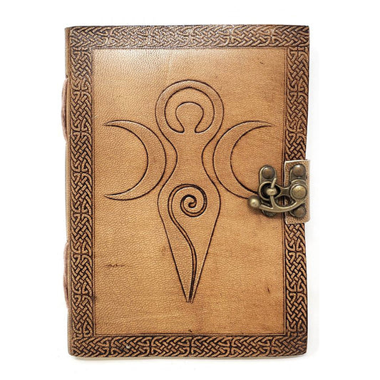 Goddess of Earth Leather Journal with Latch Closure - Concordia Style Boutique