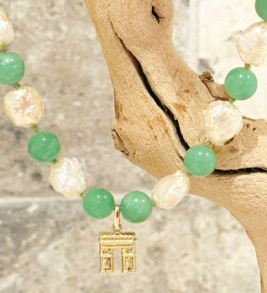 L'arc de Triomphe Charm - 18K Gold