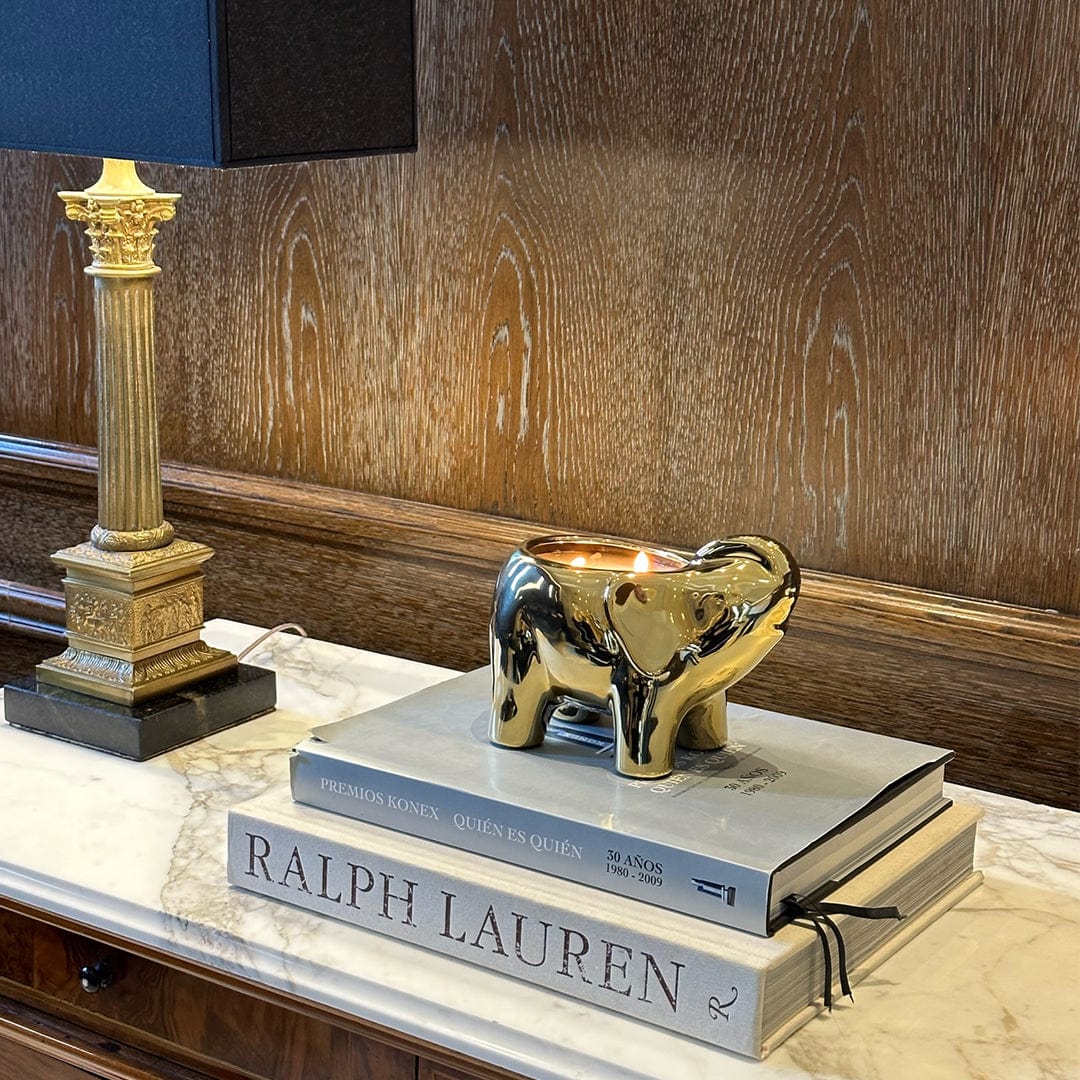 Gold Elephant Candle - Concordia Style Boutique