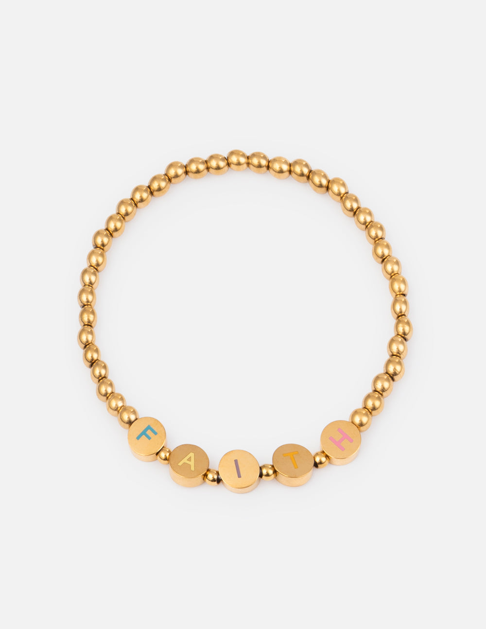 Gold Faith Letter Bracelet - Concordia Style Boutique