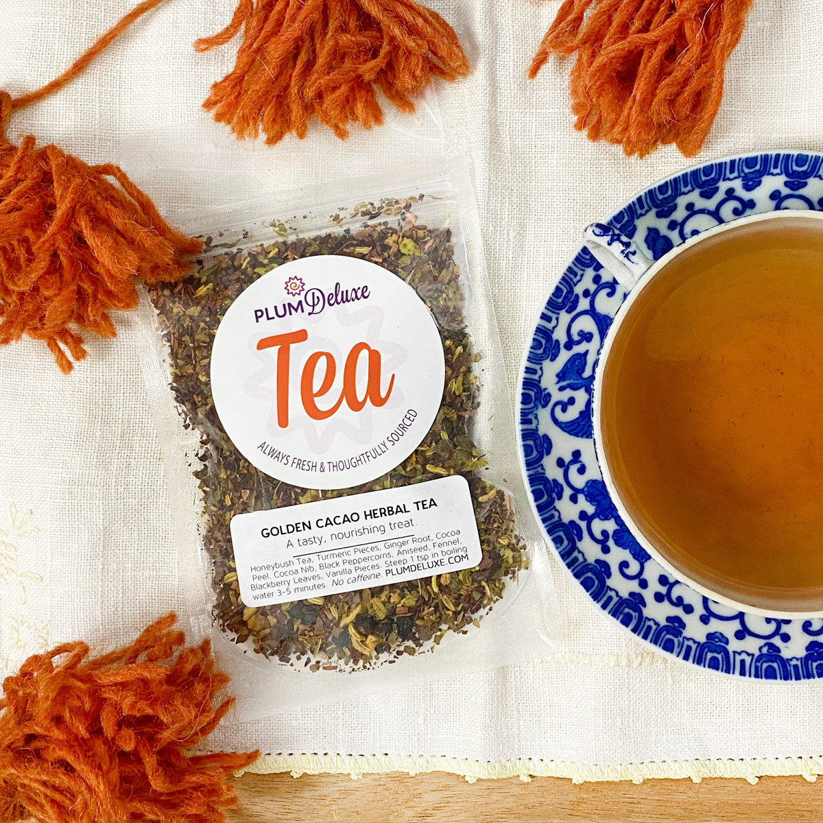 Golden Cacao Herbal Tea (Turmeric - Chocolate) - Concordia Style Boutique