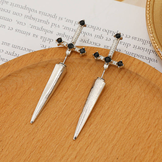 GOTHIC SWORD EARRINGS (PAIR) - Concordia Style Boutique