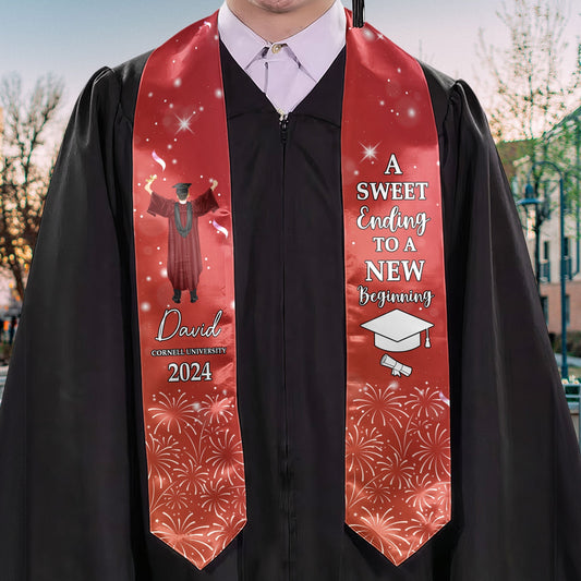 Personalized Graduation Stole - Premium Graduation Stole from Concordia Style Boutique - Just $41.10! Shop now at Concordia Style Boutique