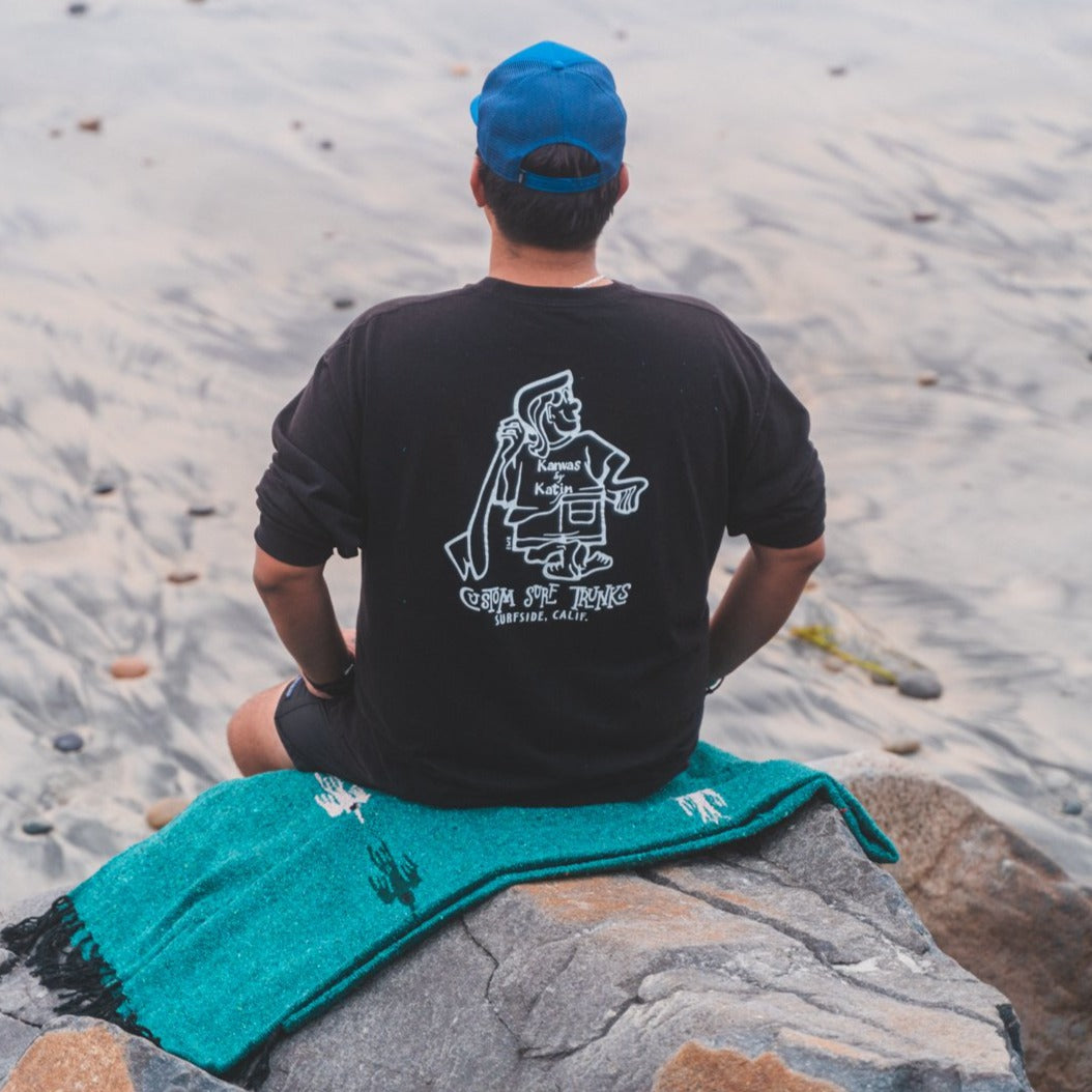 Turquoise Green Baja Thunderbird Blanket - Concordia Style Boutique