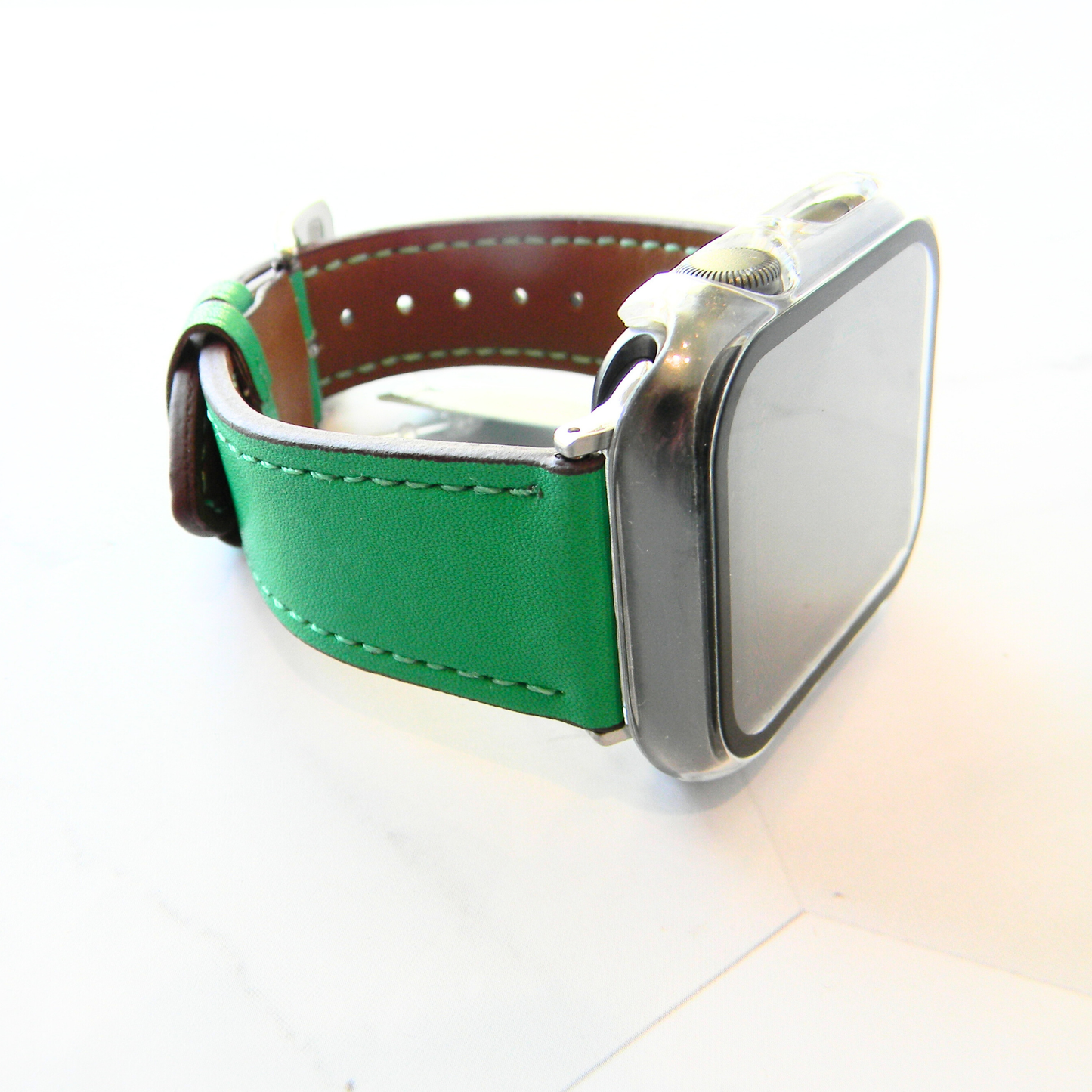 Leather Watch Bands Made for with Apple Watch - Solid Color Bands