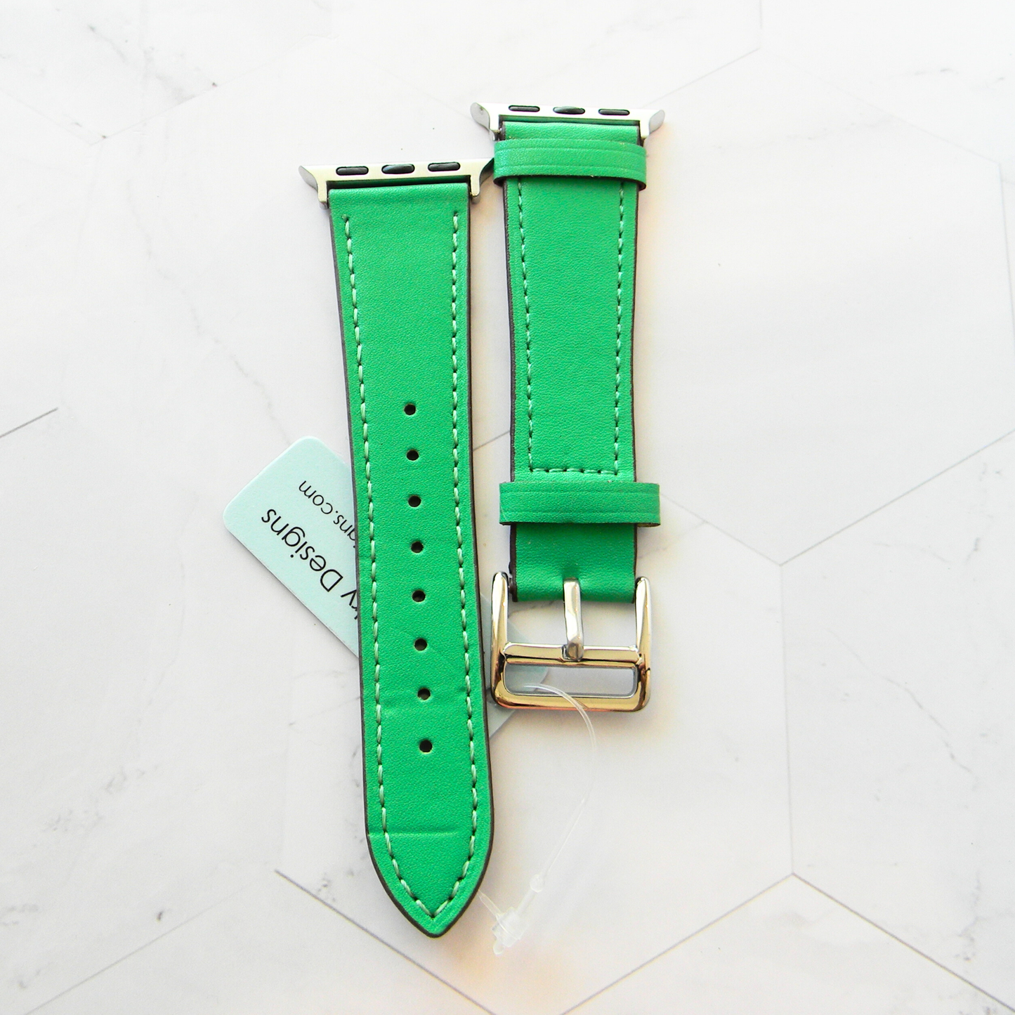 Leather Watch Bands Made for with Apple Watch - Solid Color Bands