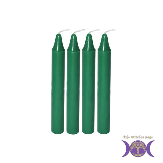 Mini Ritual Candle - Green (Set of 4) - Concordia Style Boutique