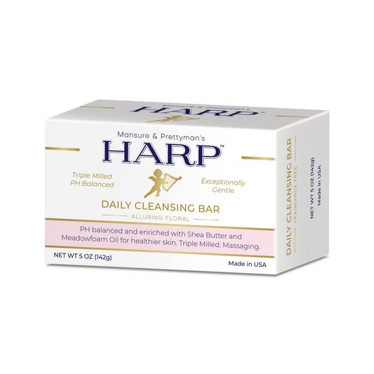 HARP pH-Balanced Body Wash Bar - Exceptionally Gentle For Dry or Sensitive Skin + Shea Butter-Borage oil- Meadowfoam | Non-Comedogenic | Soap-Free, Lye-Free. VANILLA LAVENDER FRAGRANCE. 5oz