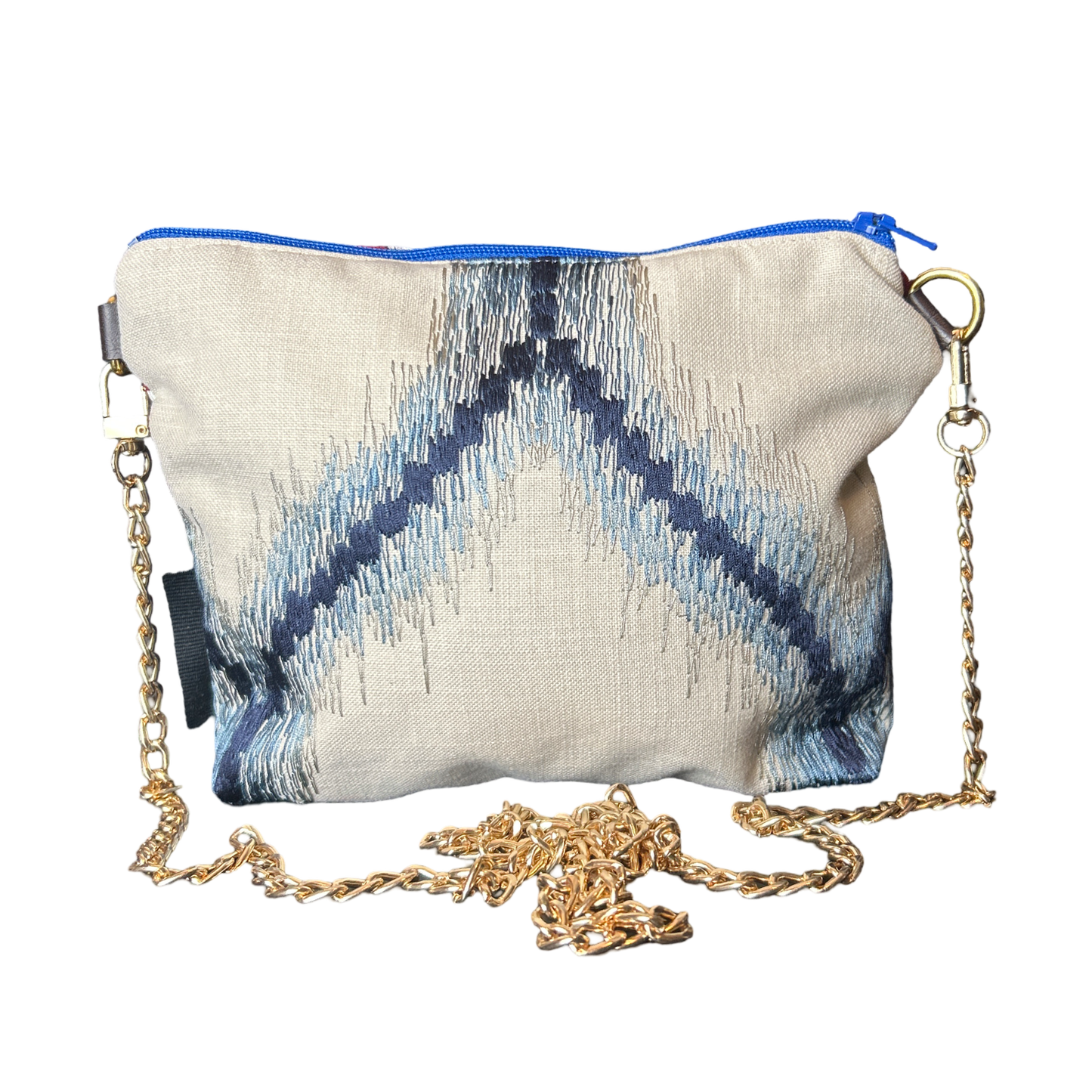 Ribbons Vintage Silk Scarf Crossbody Bag