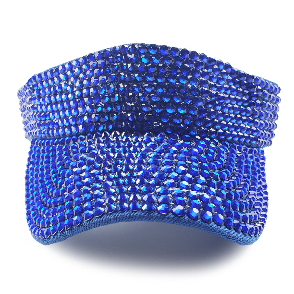 Victoria Visor in Royal Blue with Blue Crystals