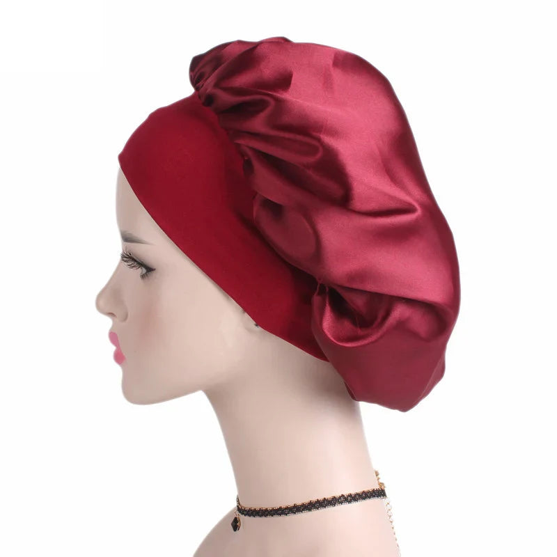 Satin Hair Bonnet / Styling Cap (1 pc)