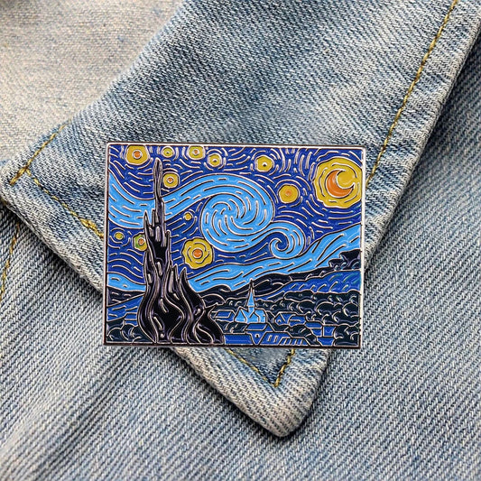 Van Gogh Enamel Pins Badge Jewelry Gifts