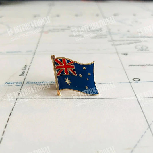 Australia Flag Epoxy Enamel Lapel Pin Badge 1.6*1.9cm Souvenir Gift