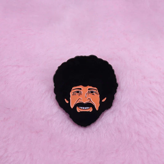 Bob Ross Lapel Pin Positive Reminder