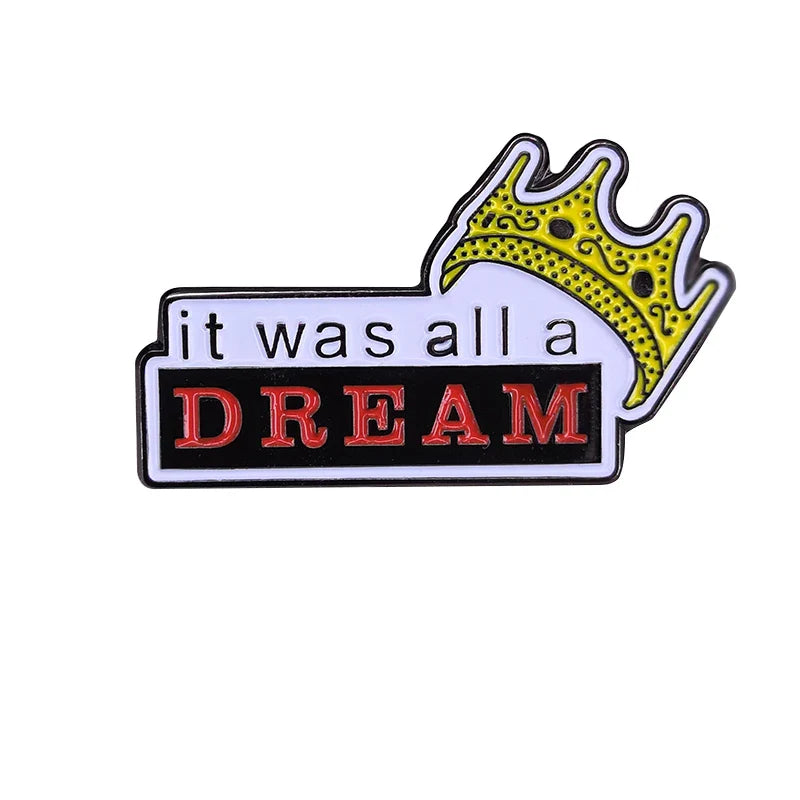 Biggie Smalls Crown Enamel Pin Badge