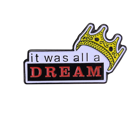 Biggie Smalls Crown Enamel Pin Badge