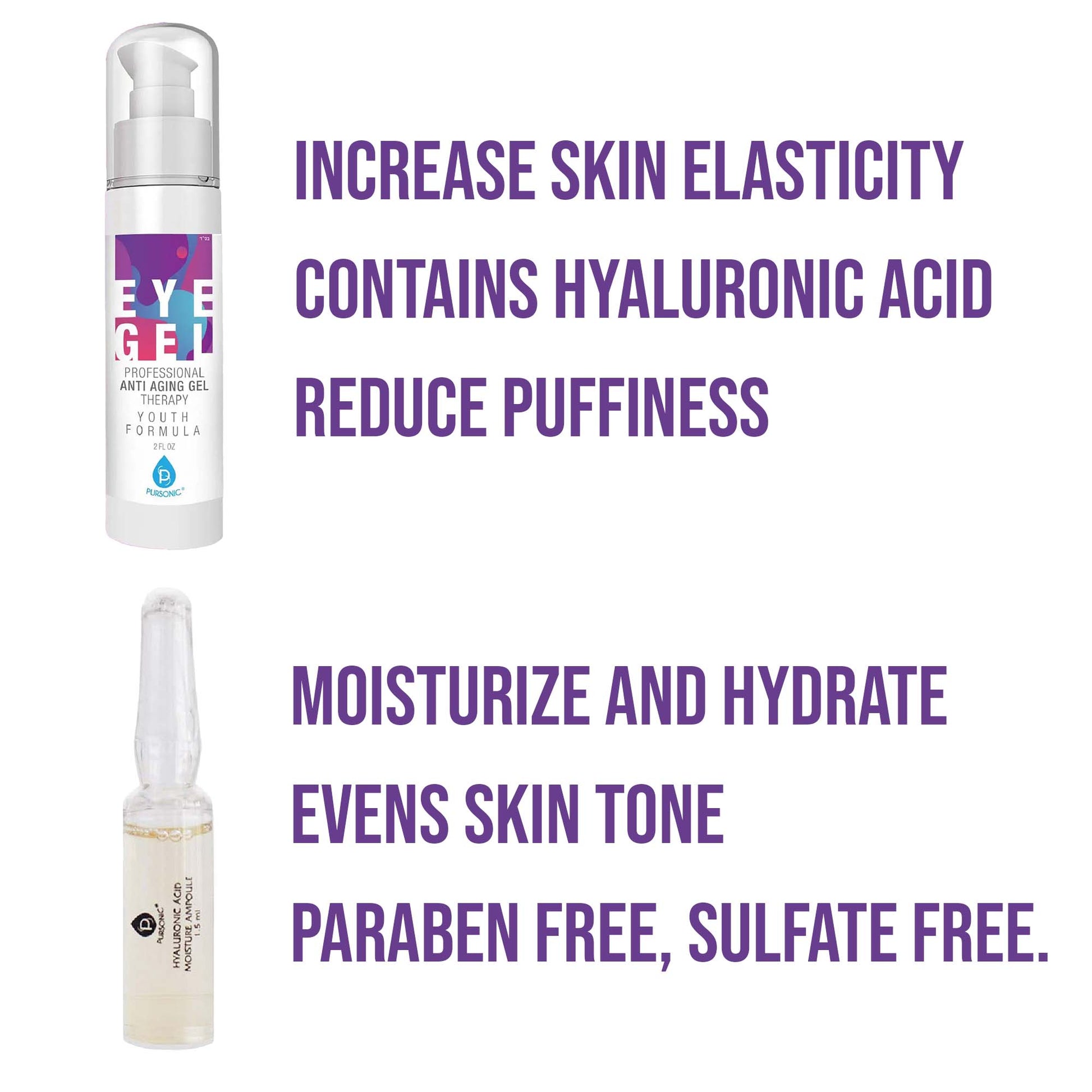 Pursonic Ultimate Skincare Ampoule & Eye Gel Set - Concordia Style Boutique