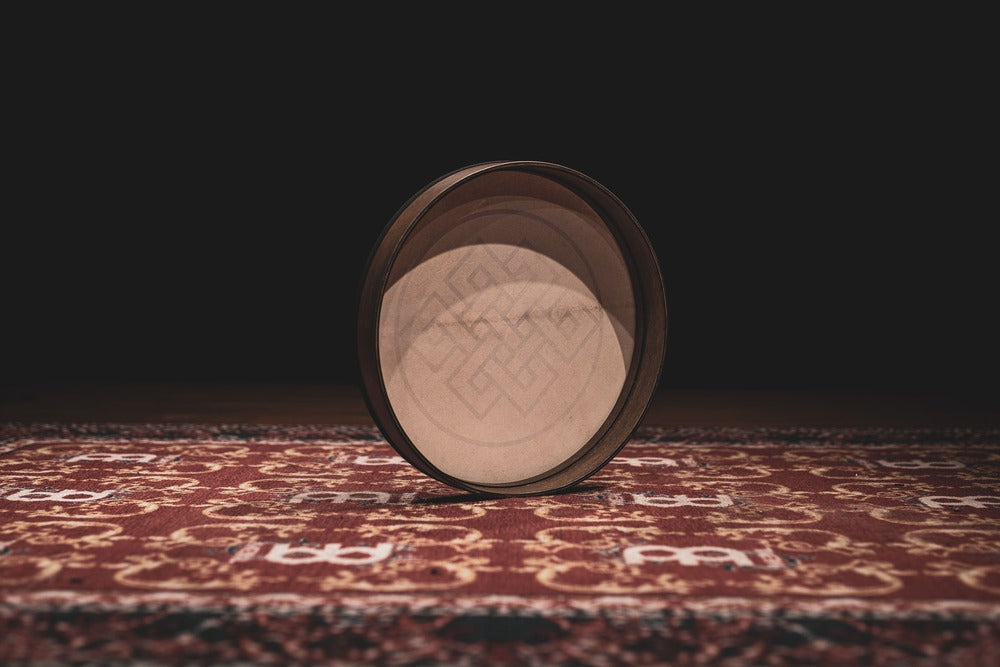 16" Designed Hand Drum, Endless Knot