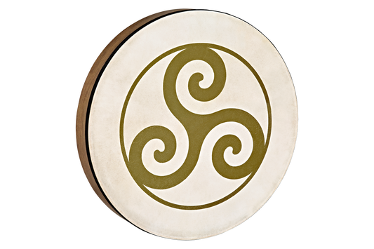 16" Designed Hand Drum, Triskele