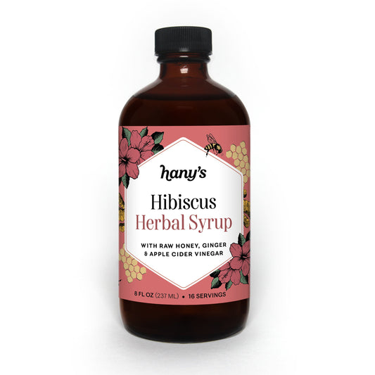 Hibiscus Ginger Herbal Syrup (Oxymel) - Concordia Style Boutique