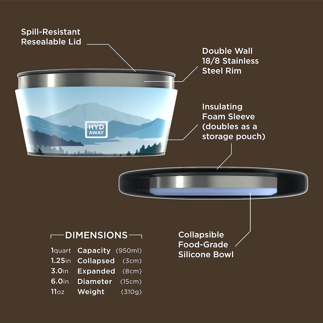 Collapsible Insulated Bowl | 1-Quart - Concordia Style Boutique