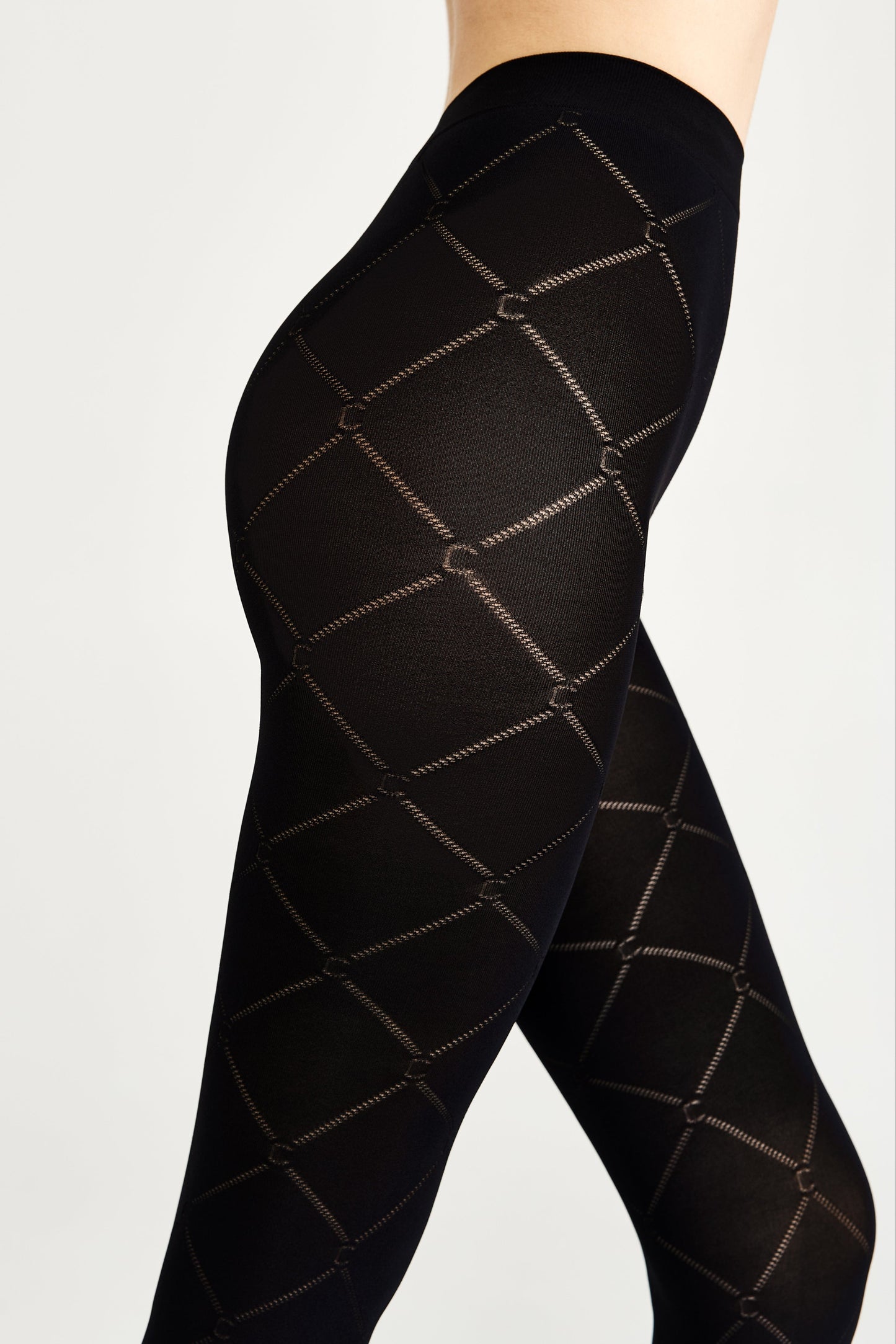 Fantasy Tights Conte History - Diamond Pattern - Concordia Style Boutique