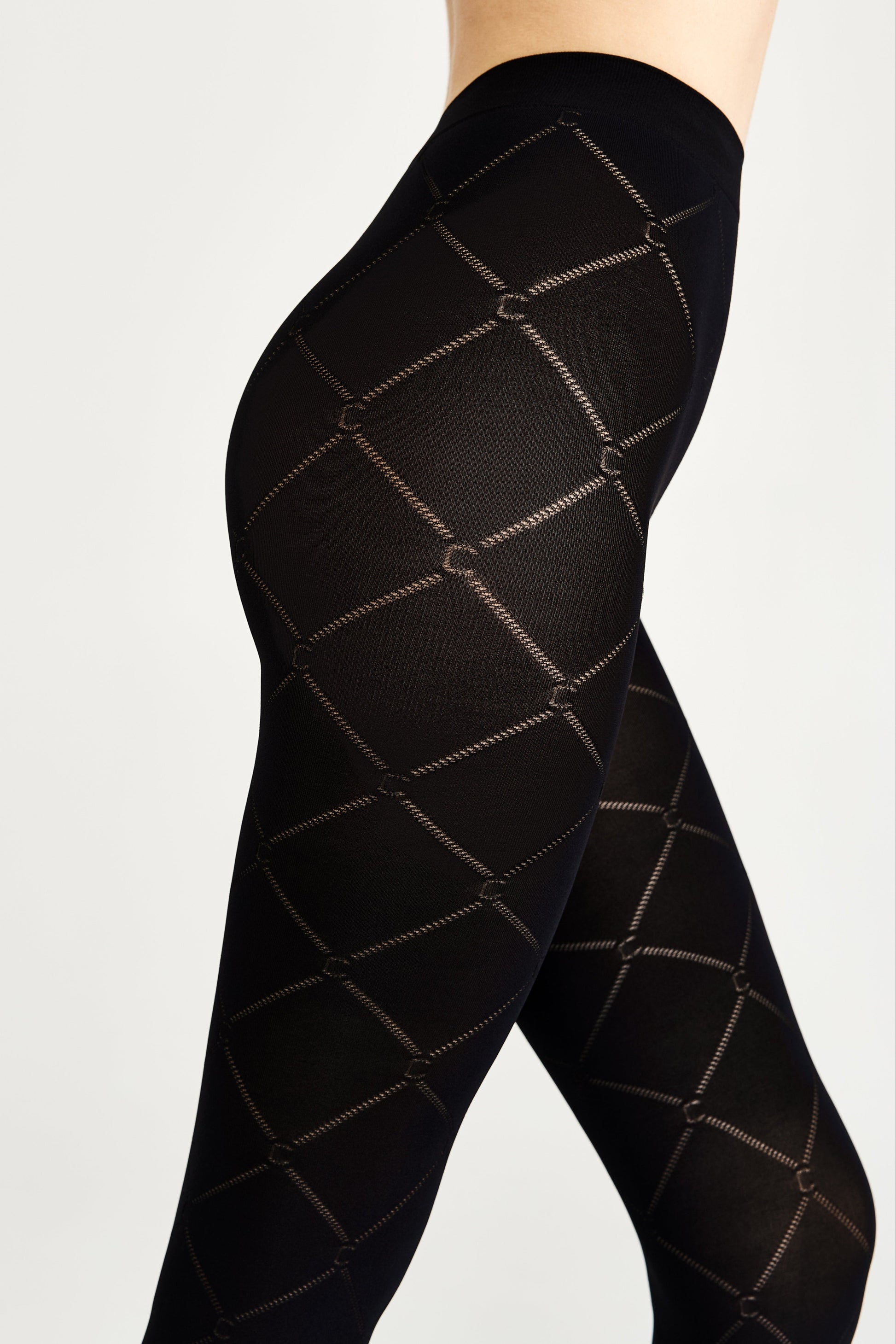 Fantasy Tights Conte History - Diamond Pattern - Concordia Style Boutique