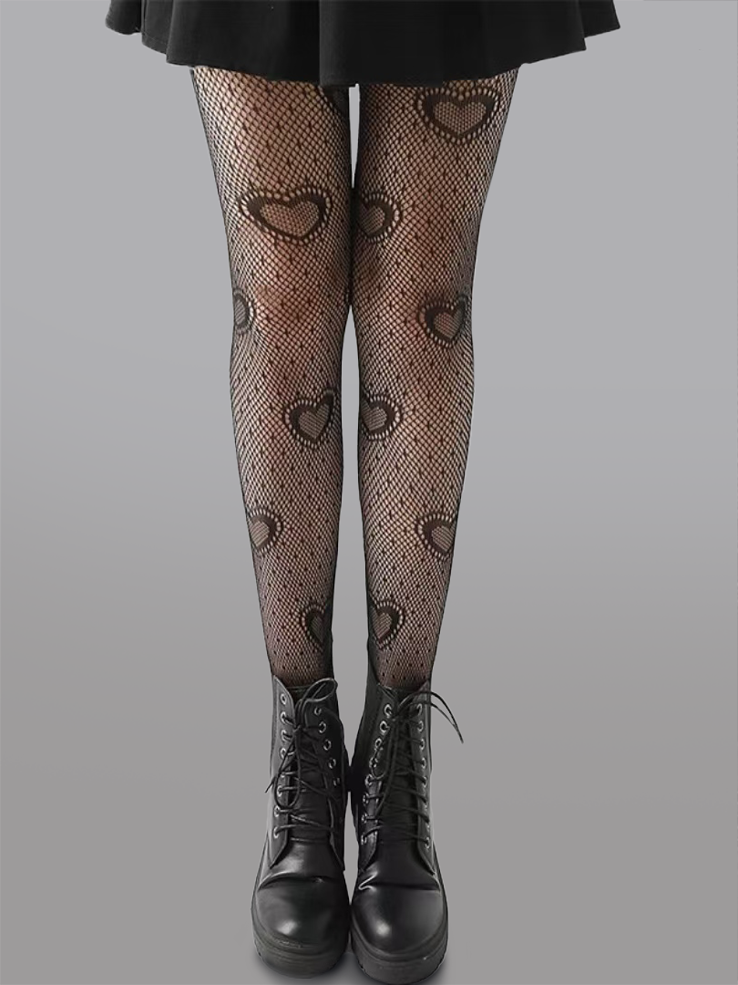 Heart Polka Dot Tights - Concordia Style Boutique