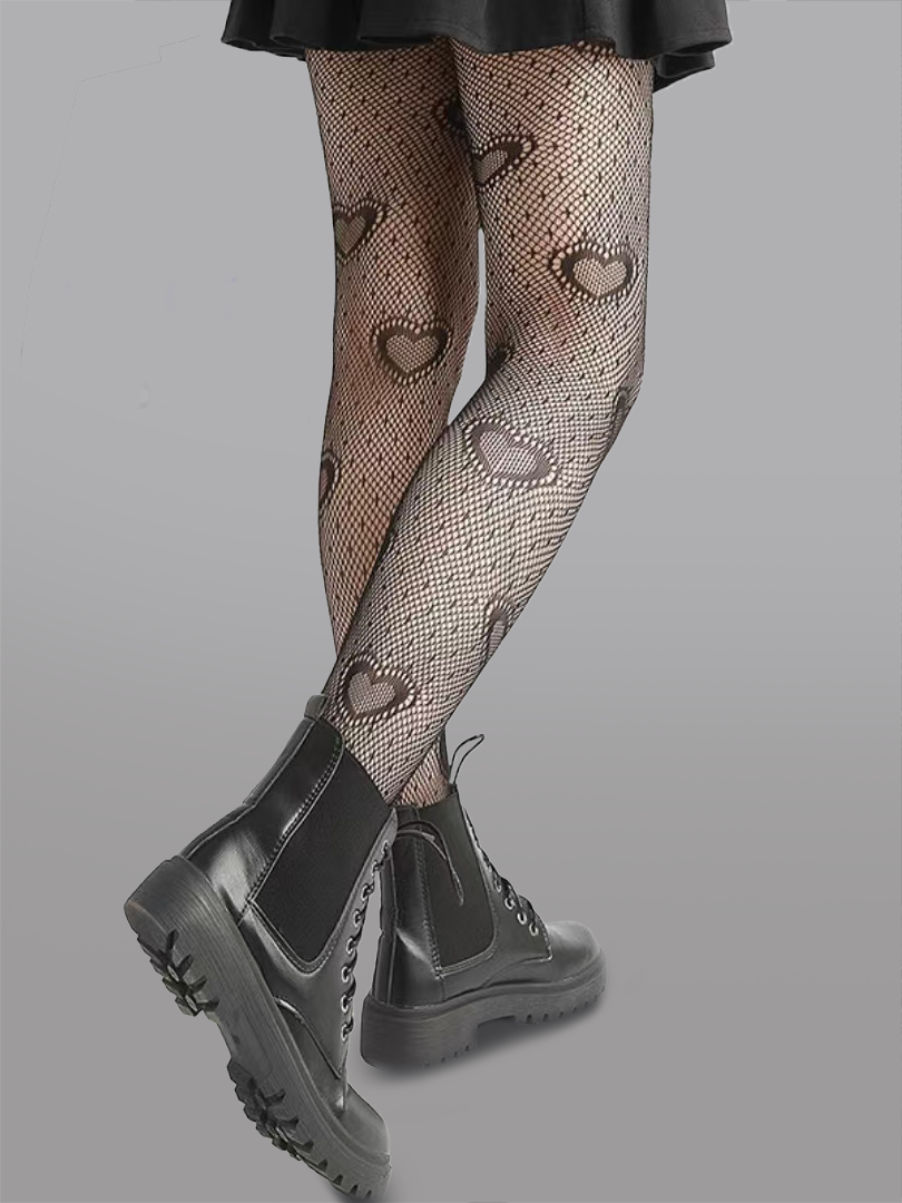 Heart Polka Dot Tights - Concordia Style Boutique