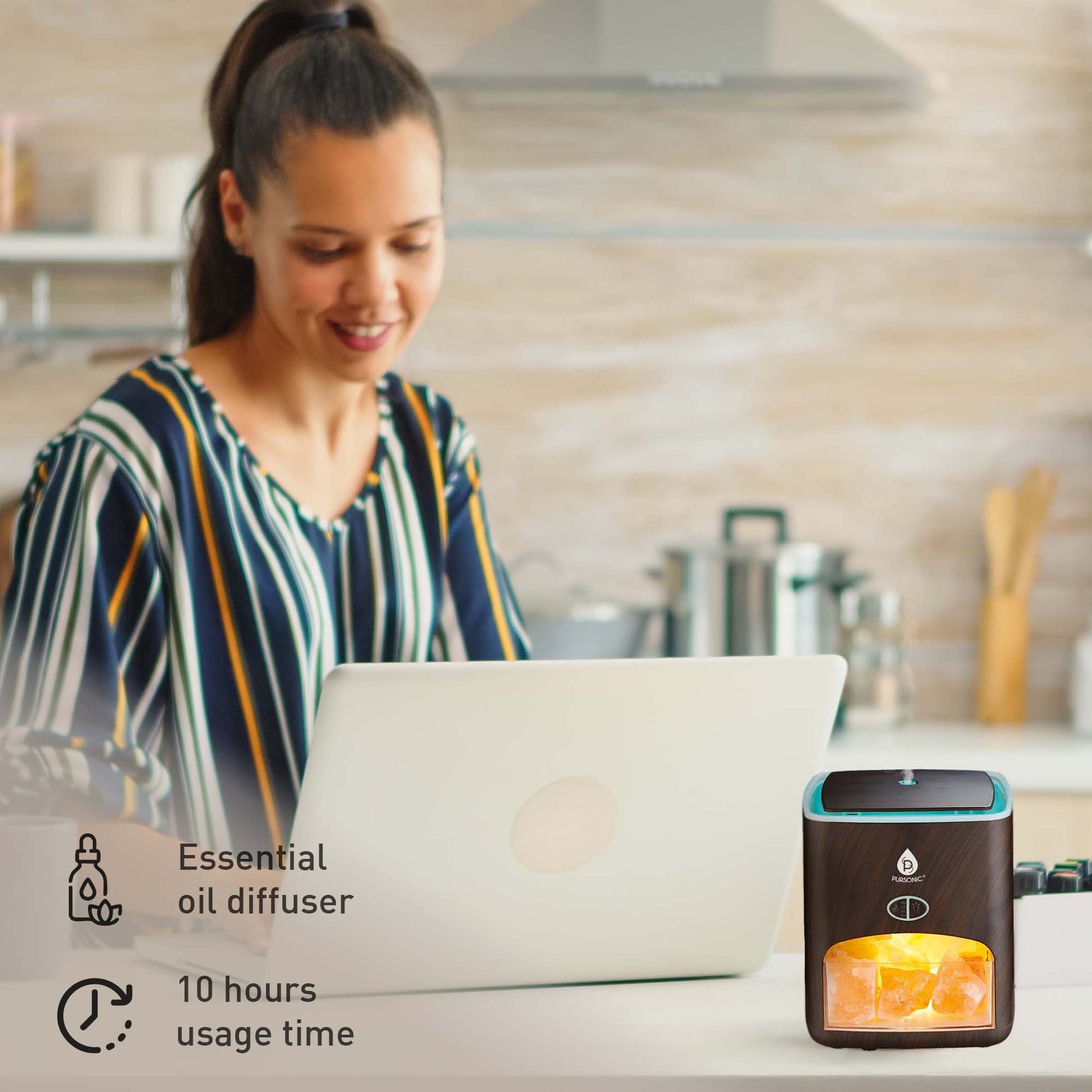 Pursonic At-Home Spa Essentials: Coffee Scrub, Himalayan Salt Lamp Diffuser, Massage Gun, Bath Bombs, & More - Concordia Style Boutique