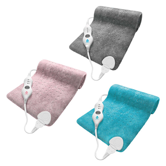 Pursonic Comfort Trio Heating Pad Set – Teal, Pink & Gray - Concordia Style Boutique