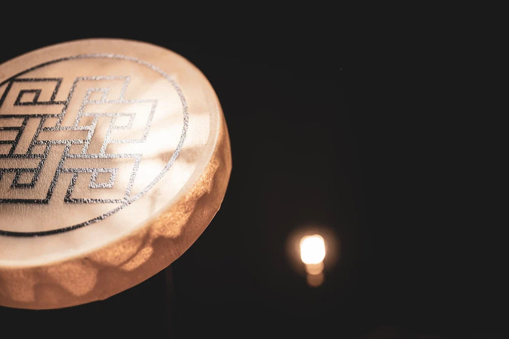 15" Native American-Style Hoop Drum, Endless Knot