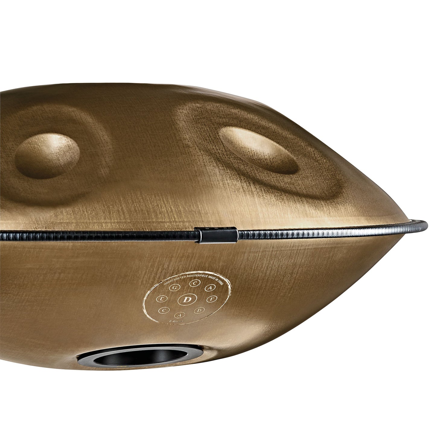 Sensory Handpan, D Amara, 9 Notes, Vintage Gold