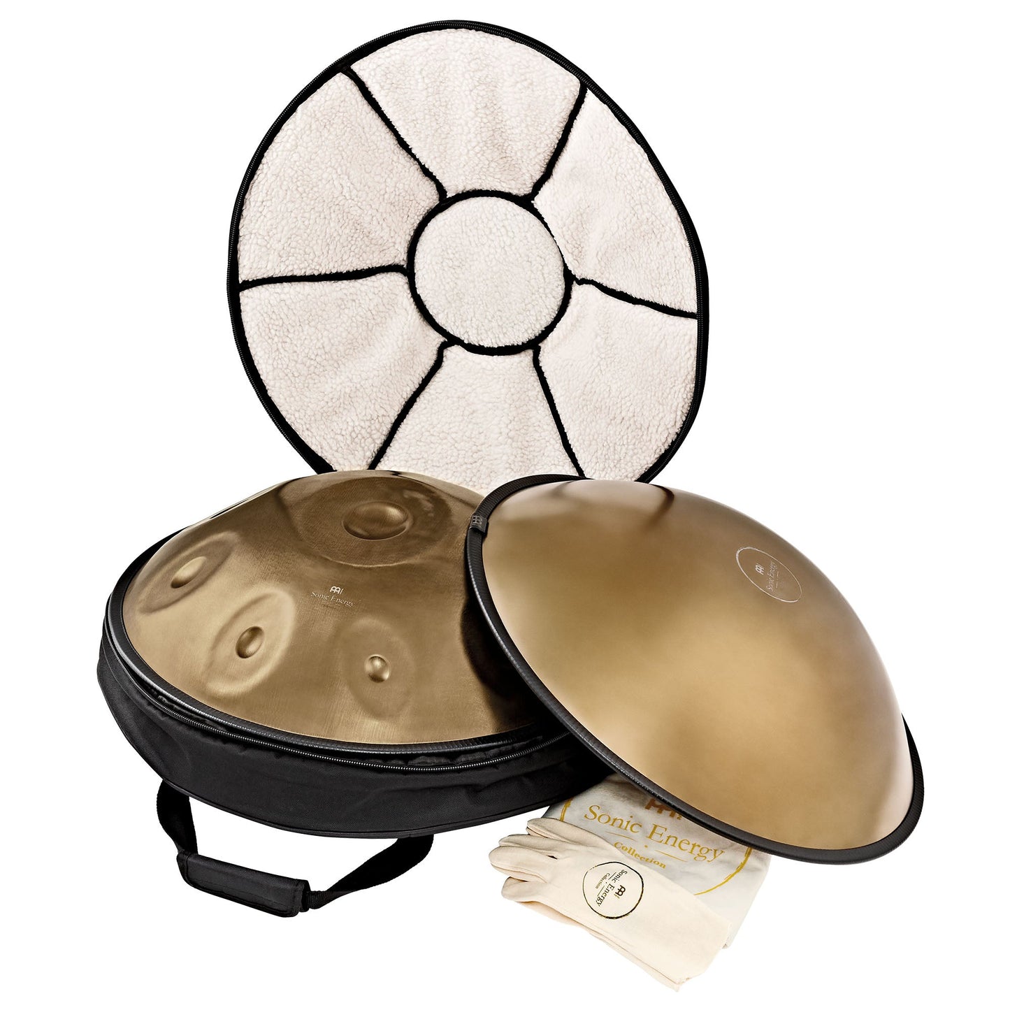 Sensory Handpan, D Amara, 9 Notes, Vintage Gold