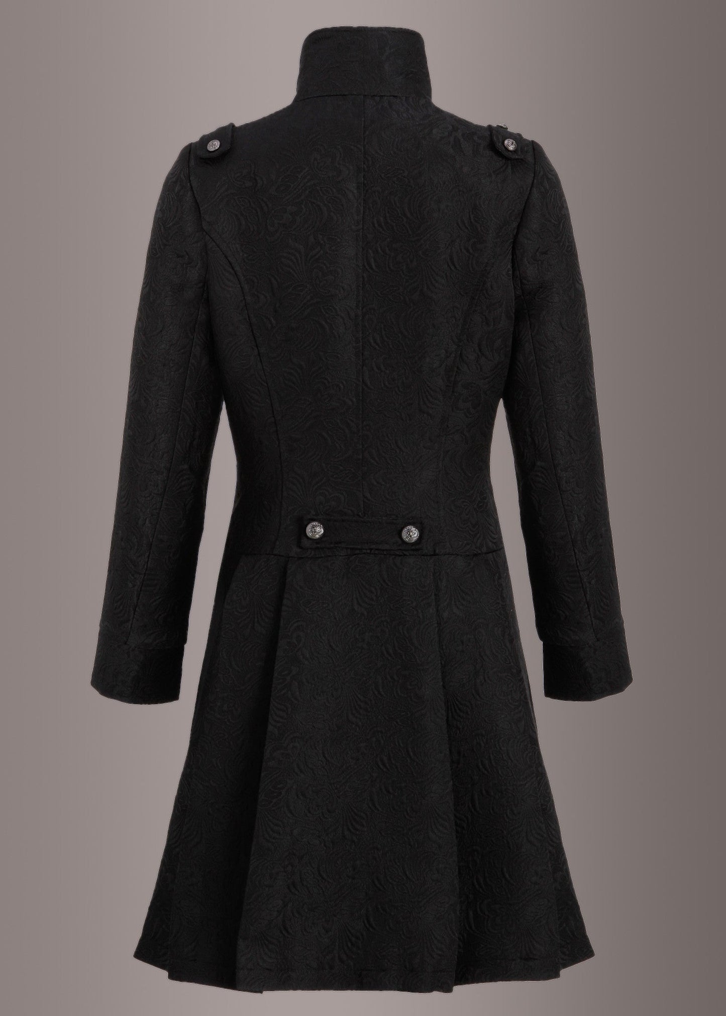 Gothic Brocade Coat Jacket with Buttons - Concordia Style Boutique