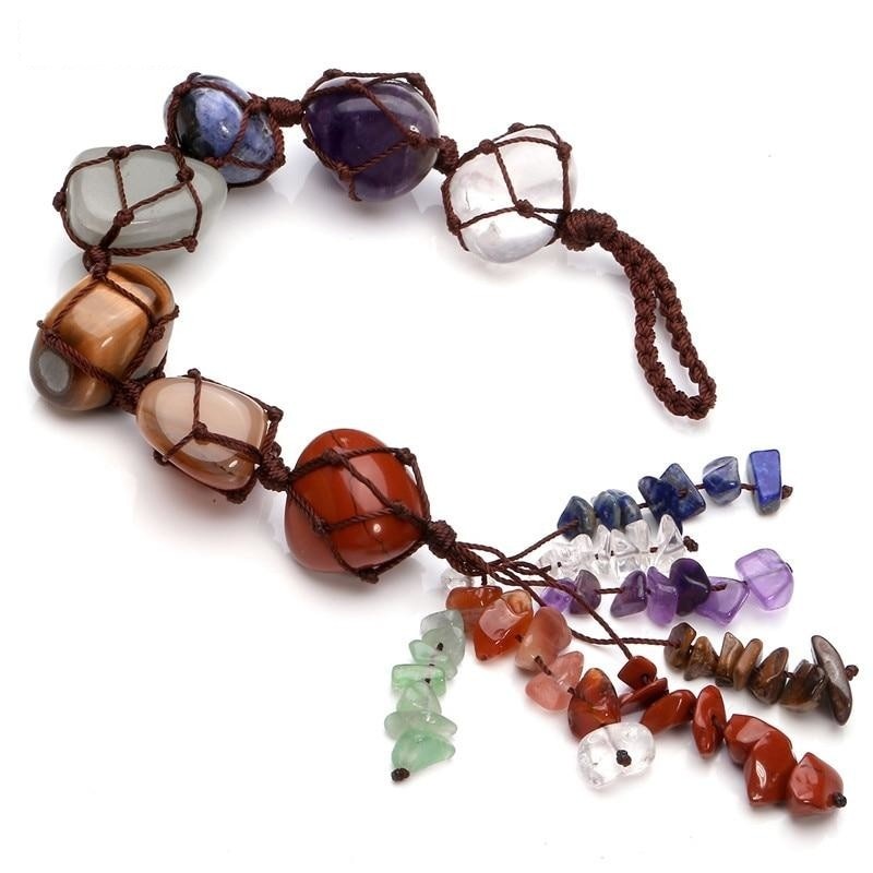 Prosperity & Balance 7 Chakra Gemstone Hanging Ornament